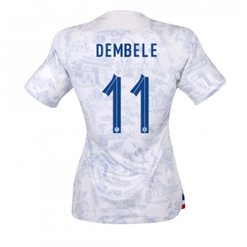 Ženski Nogometni dresi Francija Ousmane Dembele #11 Gostujoči SP 2022 Kratek Rokav
